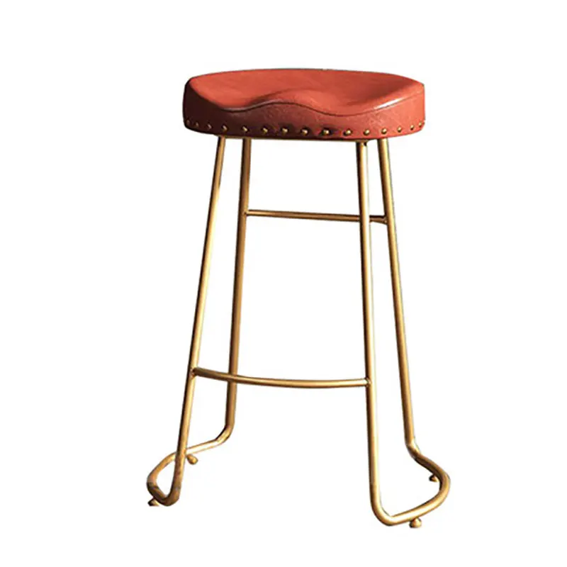 Барный стул в скандинавском стиле приставка для дома ретро из золотистого железа