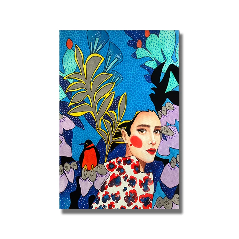 Картина на холсте в скандинавском стиле для девочек модные плакаты и принты