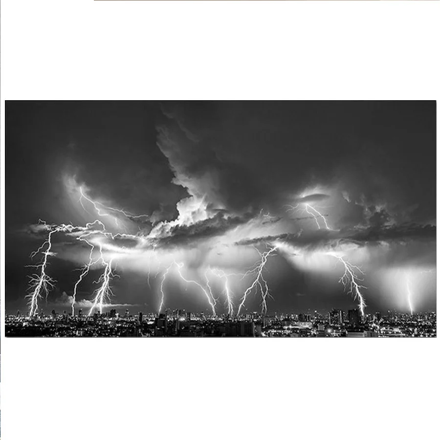 Алмазная 5D мозаика сделай сам большая картина с природными пейзажами черными