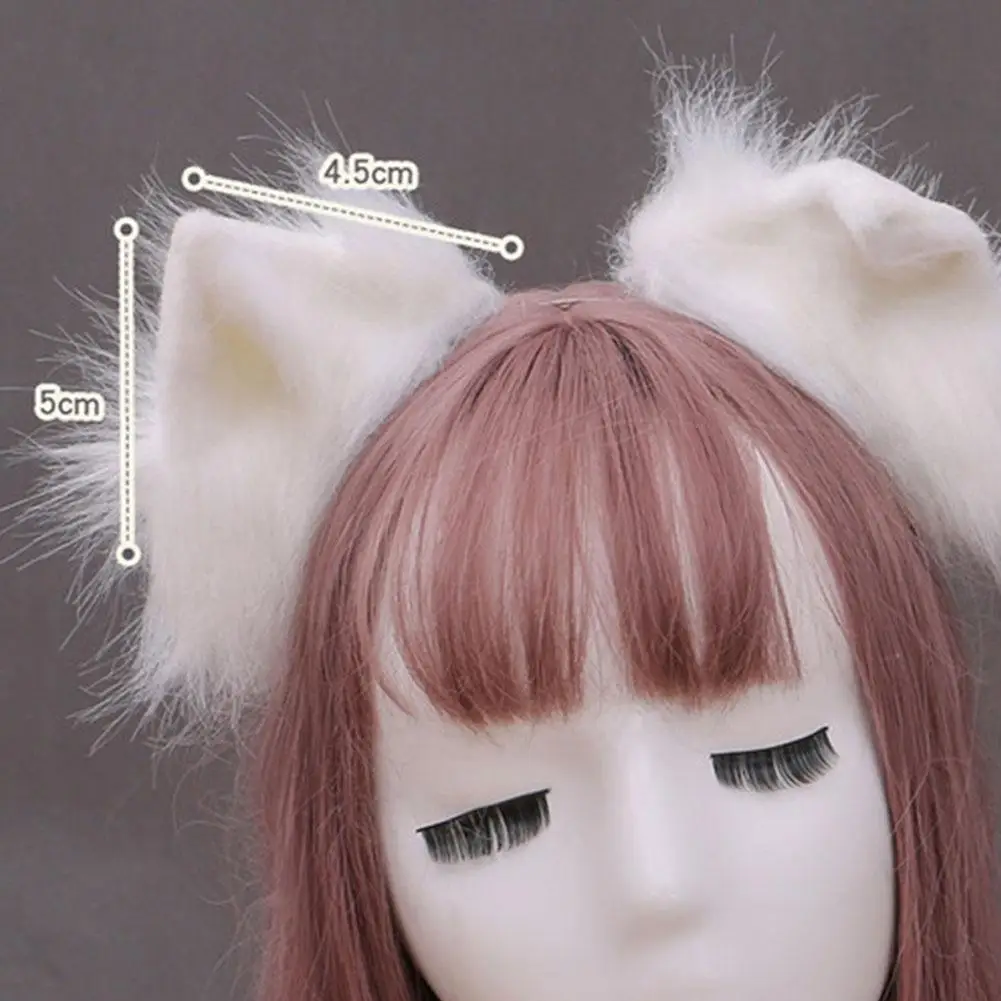 

Lovely Furry Animal Beast Ears Hair Clip Anime Lolita Cat Cosplay Accessories Cos Hair Hairpins Decoration Party Wolf Hair