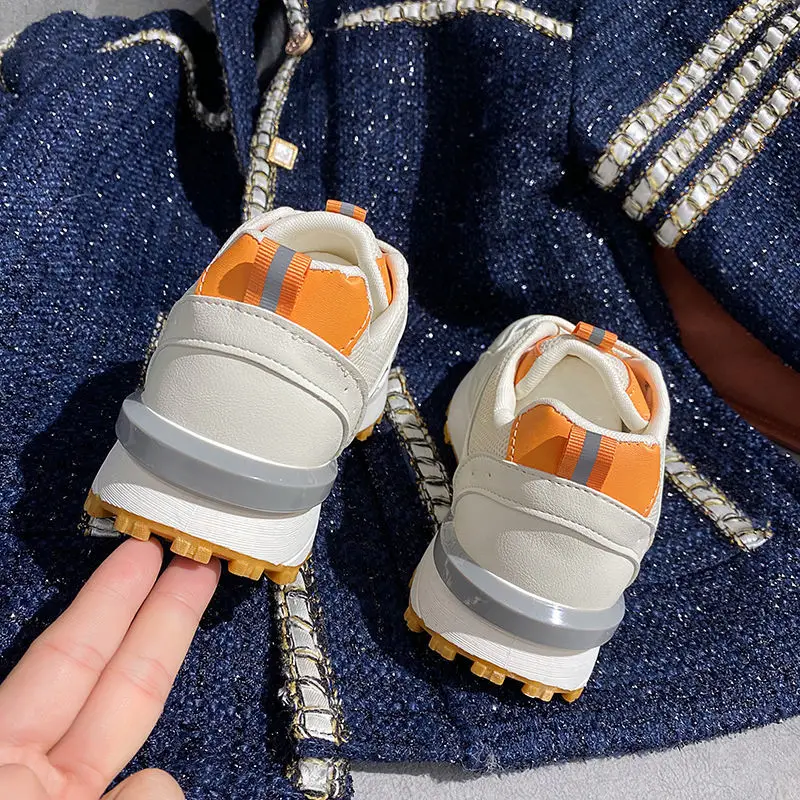 

2021 Ins New Fashion Breathable Ladies Casual Shoes Lightweight and Comfortable Sports Shoes Women's Mesh Korean Student Shoes