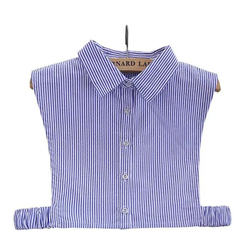 

Модные женские/мужские полосатые съемные нагрудные чокер ожерелье рубашка поддельные ложные воротник Модная рубашка одежда аксессуары X7XC