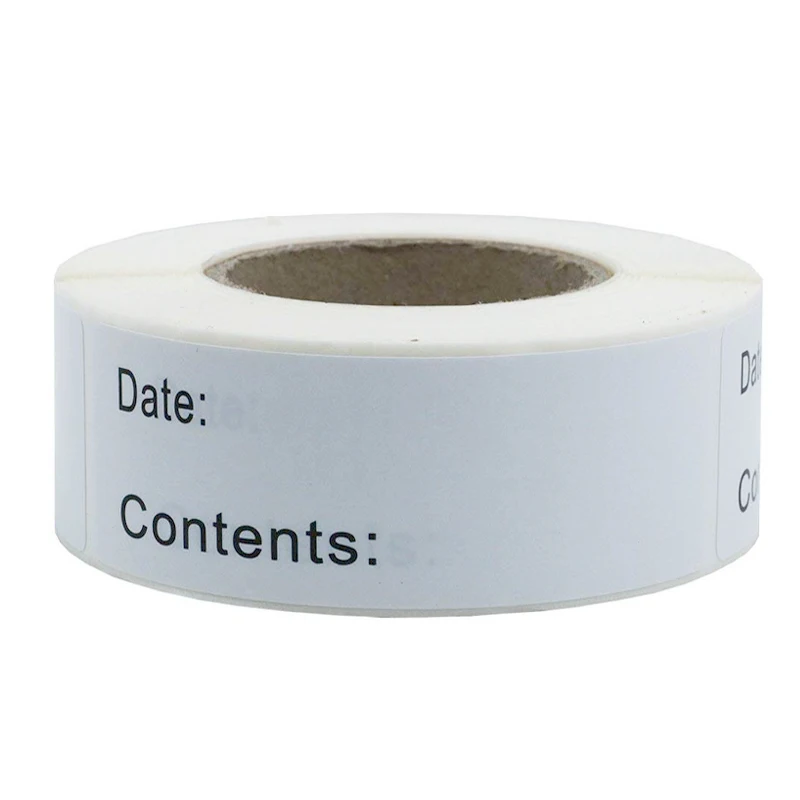 

150 Pcs/Roll White Custom Label Sticker 1*3 Inch Waterproof Adhesive Label For Marking Kitchen Refrigerator Food Label Stickers