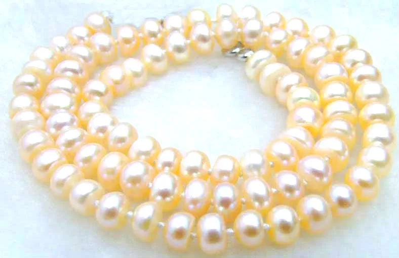 Qingmos натуральный 6-7 мм пресноводный плоский круглый розовый жемчуг бусины для