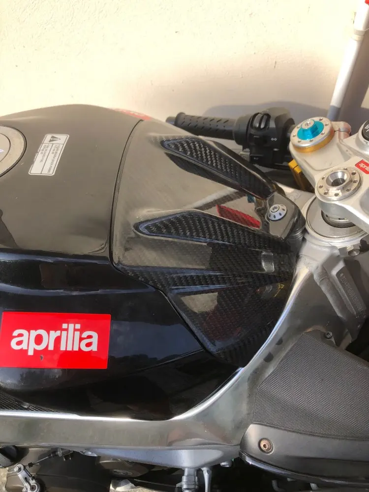 Чехол для бака мотоцикла из углеродного волокна Aprilia RSV4 2013 + Tuono V4 2014 твиловое
