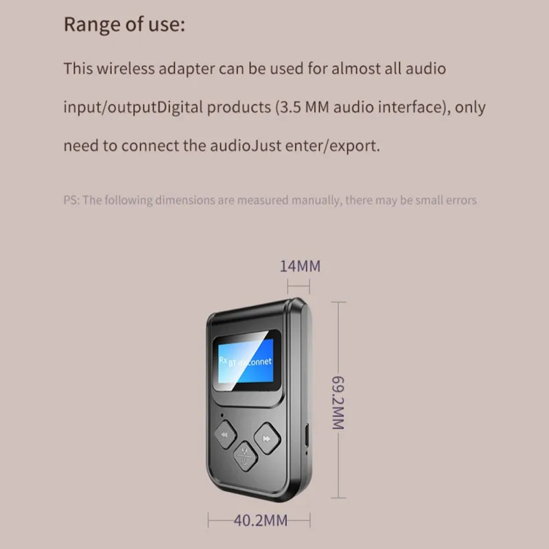 2020 Новый 2 в 1 Bluetooth 5 0 беспроводной аудио адаптер передатчик приемник ЖК экран