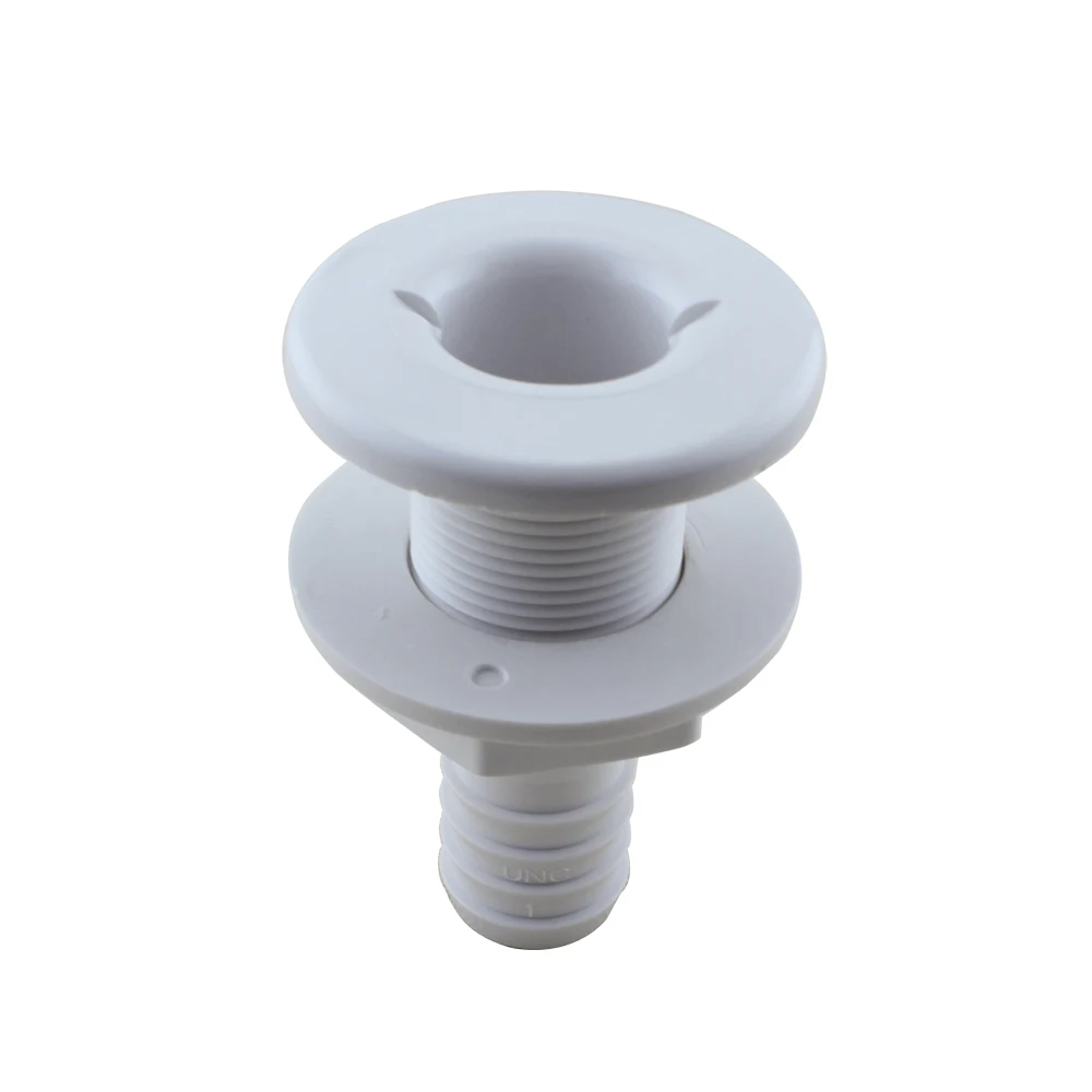 

ABS Plastic White Through Hull Fitting 5/8 inch 3/4 inch 1 inch 1-1/4 inch 1-1/2 inch 2 inch Marine Hardware Thru Hull Outlets