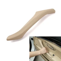 3pcset car interior inner door handle genuine leather panel pull cover for bmw 5 series f10 f11 f18 520 528 530 10 17 lhd rhd