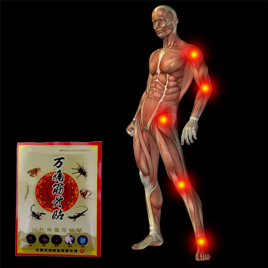 

16Pcs/lot Chinese Medicine Spider venom Cervical vertebra Joints Analgesic plaster Shoulder Foot/Neck/Waist Back Pain Relief Pat