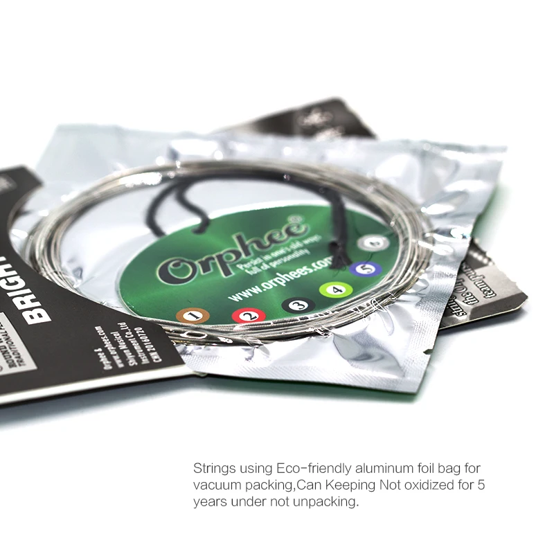 orphee elektrische gitarre saiten qe serie nickel legierung überzogene professionelle metall elektrische gitarre string teile musical instruments