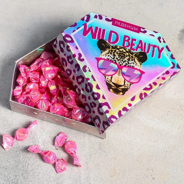 Леденцы Wild beauty 50 гр.|Конфеты карамель леденцы| |