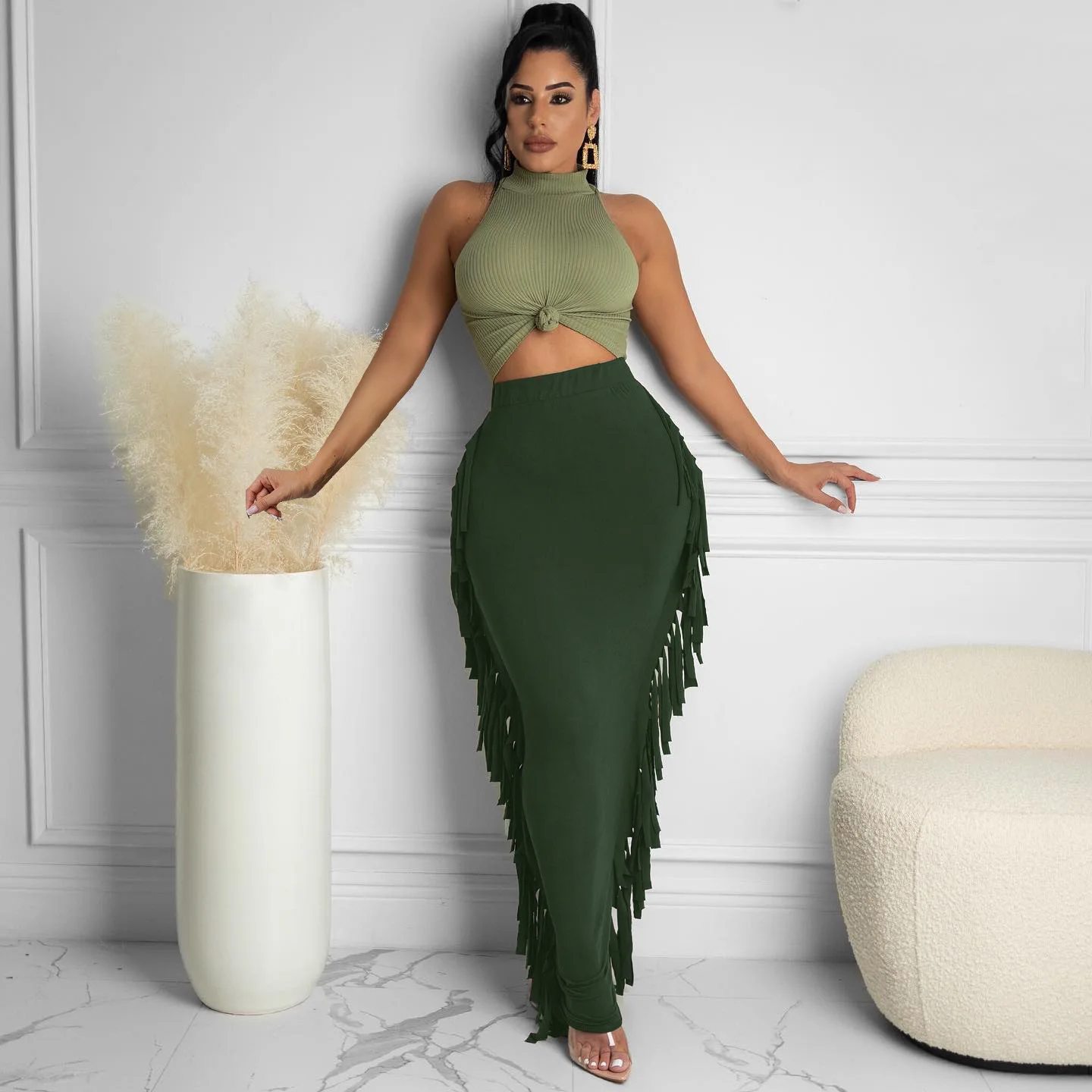 Юбка женская осенняя одежда для женщин 2021 длинная юбка юбки женские оптовая