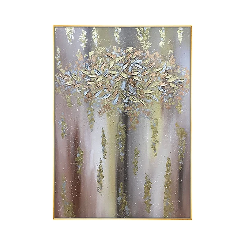 Pachira American Paintings Entrance Hallway Living Room Decorative Painting Gold Hand-painted Abstract Canvas Oil | Дом и сад