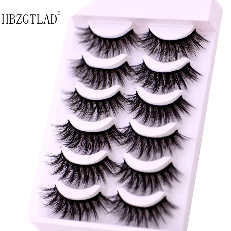 

HBZGTLAD 6 pairs natural false eyelashes fake lashes long makeup 3d mink lashes eyelash extension mink eyelashes for beauty