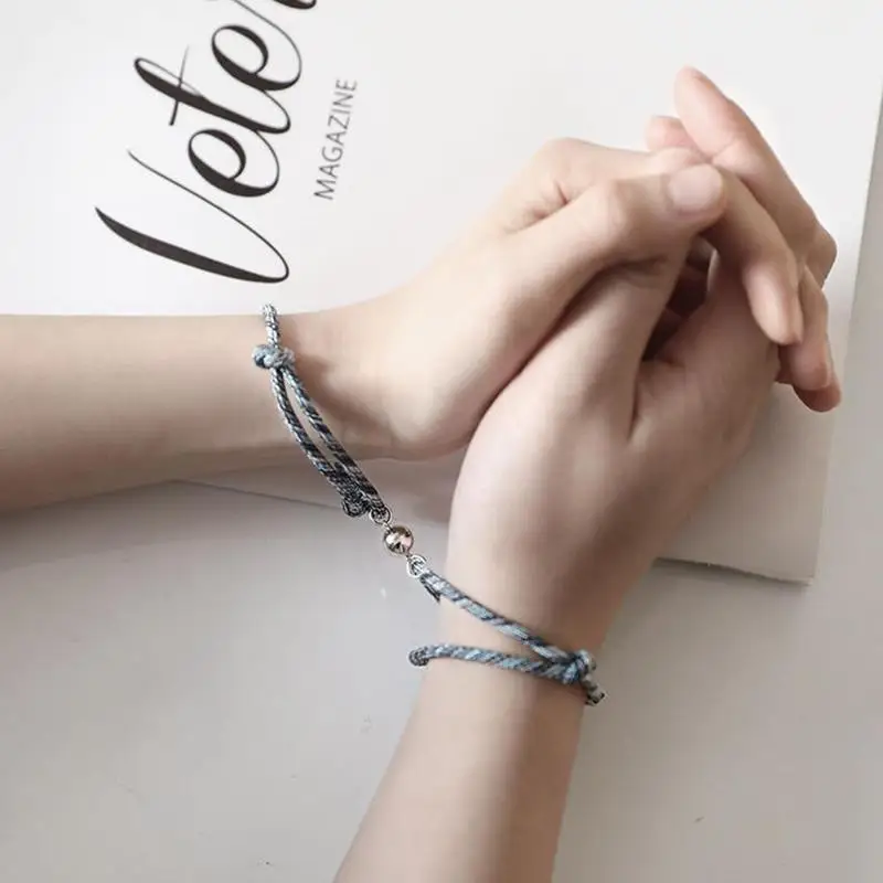 Creative Magnet Attracts Each Other Couple Bracelet Men And Women Charm Jewelry | Украшения и аксессуары