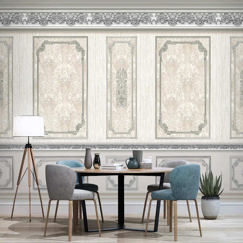 Пользовательские обои для стен 3D европейский стиль простой цвет дамасская