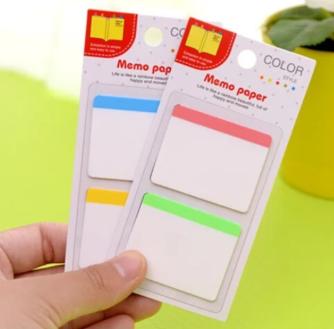 1 упак./лот Симпатичные яркие цветные ПВХ клейкие заметки/замеченные заметки/DIY