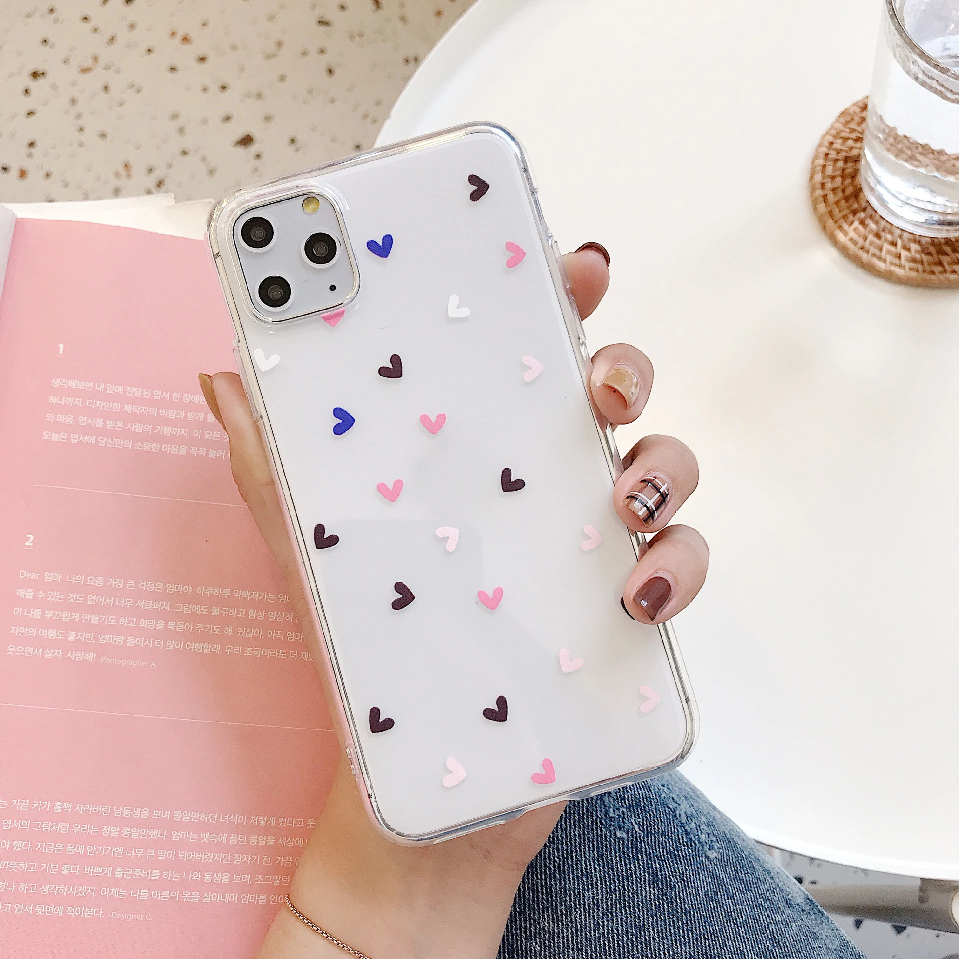 

Love soft shell for iPhone 11 Pro Max case Candy colored shockproof mobile phone case for iPhone 6S 7 8 Plus X XR XS Max case