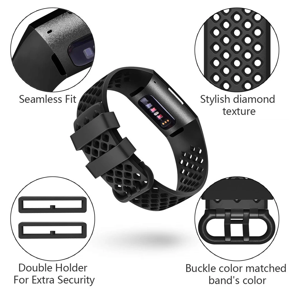 Coolaxy аксессуары для Fitbit Charge 3/3SE мягкий силиконовый водонепроницаемый браслет сменный ремешок для Fitbit Charge 3 ремешок