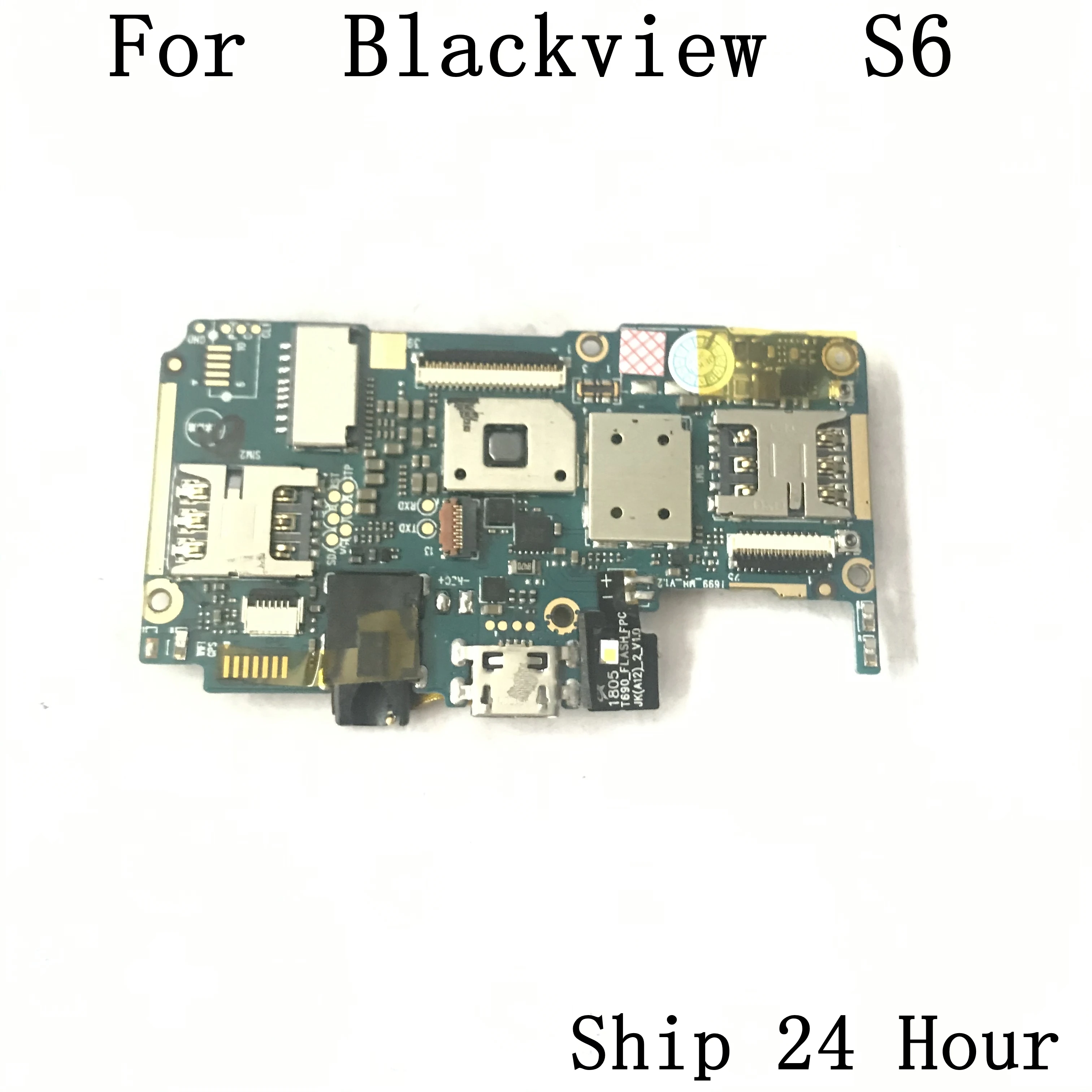Материнская плата Blackview S6 б/у 2 Гб ОЗУ + 16 ПЗУ материнская для ремонт Починка замена