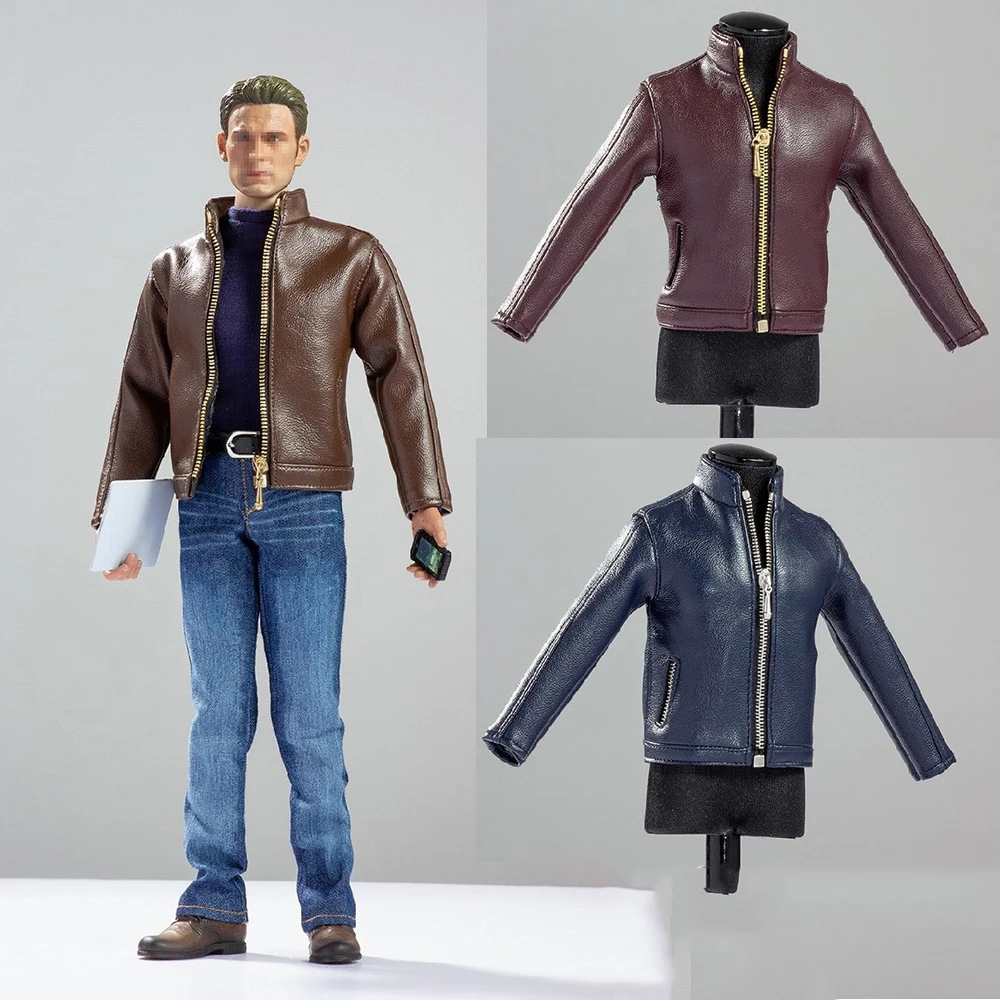 

In stock 1:6 Scale CEN-M10 Male Figure Accessory leather jacket shirt & jeans & shoes for 12'' Action Figures Model Body