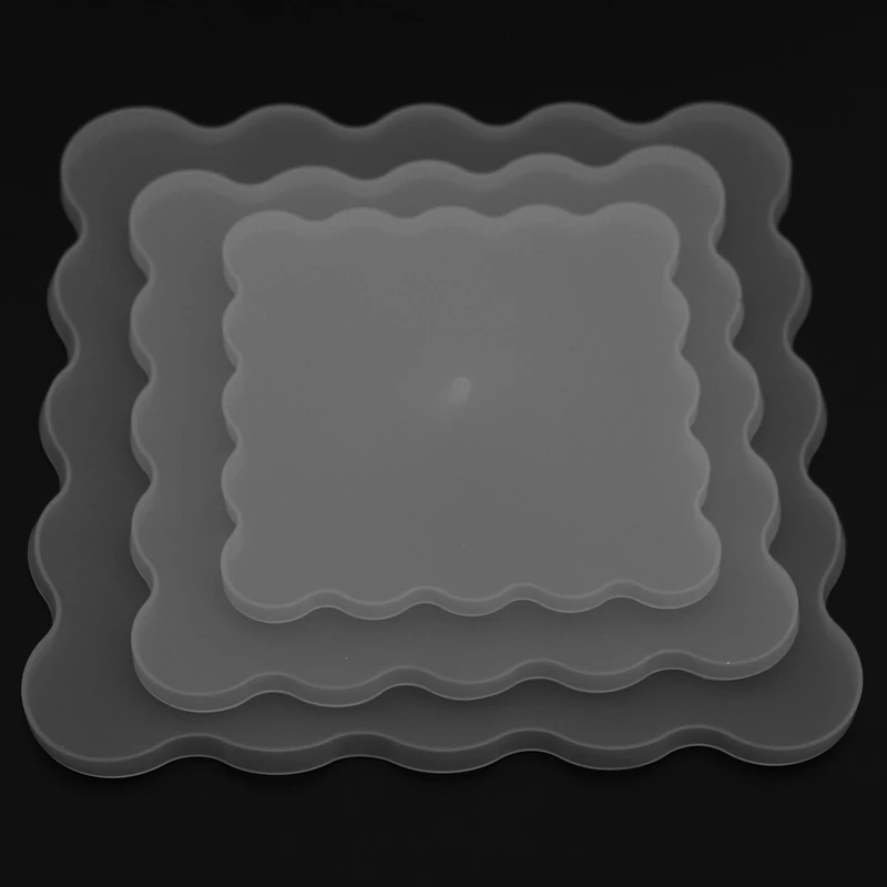 

DIY Three-Layer Fruit Tray Mold Tea Tray Silicone Mold Crystal Storage Box Mold Swing Table Tray Resin Mold