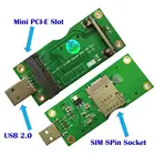 Высококачественный Мини беспроводной разъем PCI-E для USB-адаптера с SIM-картой 8Pin для WWANLTE модуля
