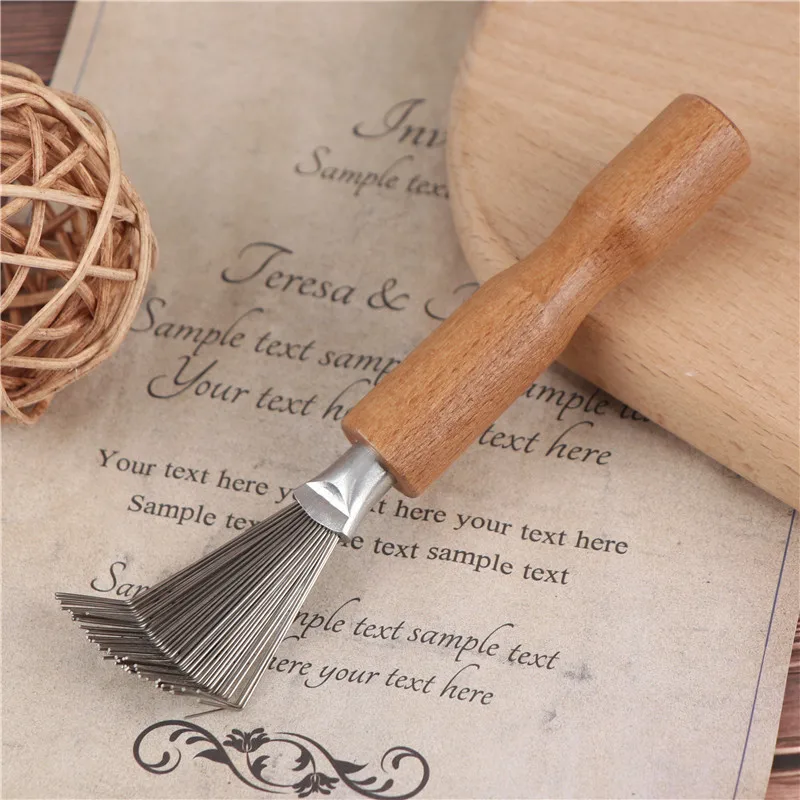 

1PCS Wooden Comb Cleaner Delicate Cleaning Removable Hair Brush Comb Cleaner Tool Handle Embeded Tool