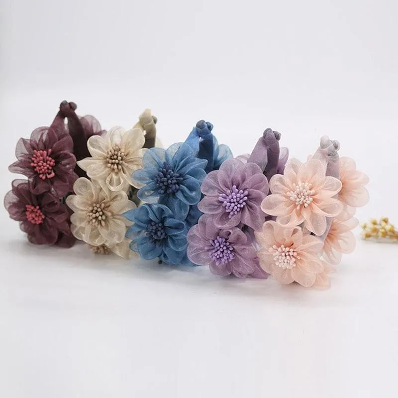 

Fashion Large Silk Chiffon Flower Bow Hair Claw Clip Ladies Hair Accessories Flower Bow Hair Claw Jaw Clips For Women Hair Clamp