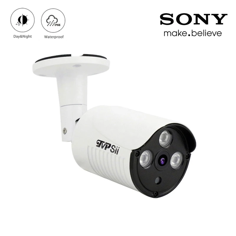 4 шт. в партии Три Массива инфракрасный светодиод 5mp/4mp/1080p Открытый водонепроницаемый IP66AHD CCTV камеры видеонаблюдения