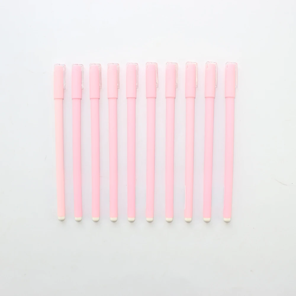 Милые гелевые ручки розового цвета для школьников и студентов канцелярские