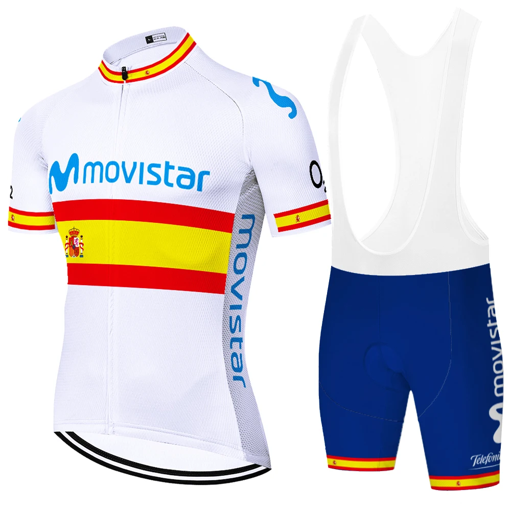 2021 команда Movistar Велоспорт Джерси 12D велосипедные шорты MTB Ropa Ciclismo мужская