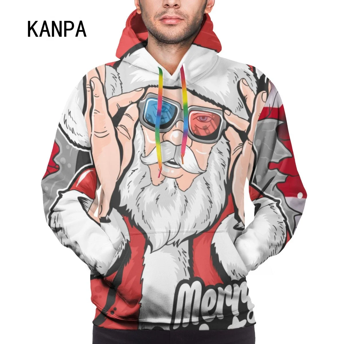 

Kanpa бренд 2020 горячая Распродажа толстовка мужская 3D Отец Рождество Толстовка с принтом Fullover унисекс личность уличная Толстовка