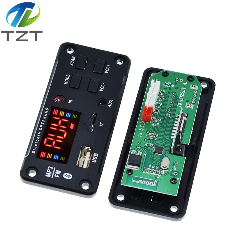 Big Screen 50W Amplifier MP3 WMA Decoder Board Bluetooth 5.0 USB FM AUX 3.5MM TF Radio Recording For Car Music Speaker | Электронные