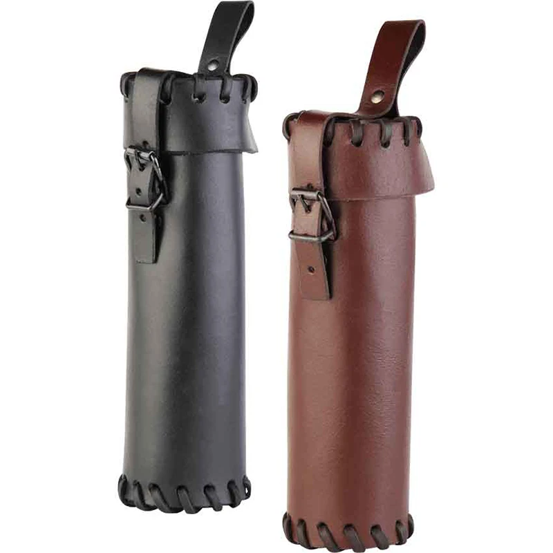Medieval Water Bottle Pouch Viking Pirate Wine Flask Holder Bag With Leather Belt Loop Kettle Beer Hang Kit For Renaissance Fair