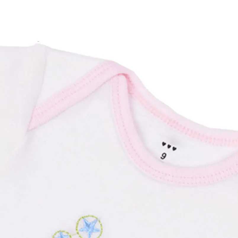 Комбинезон для маленьких девочек 5 шт. Детские костюмы Боди с короткими рукавами