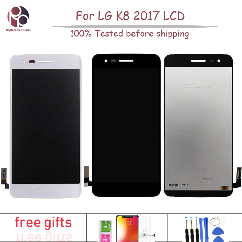 100% протестирован для LG K8 2017X240 без битых пикселей ЖК экран Сенсорная панель