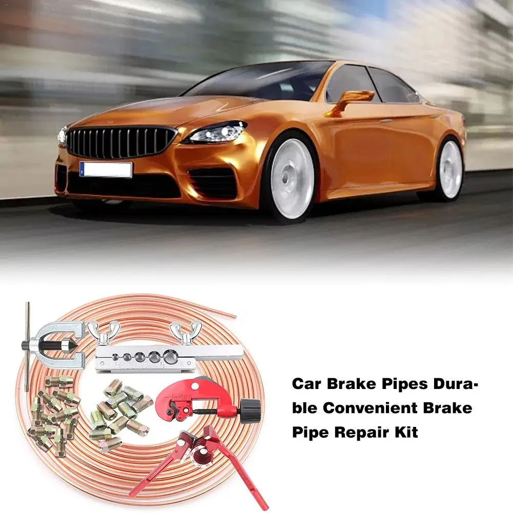 

25ft 7.62m Roll Tube Coil Of 3/16" OD Copper Nickel Brake Pipe Hose kit Overhauling Corroded Brake Line Replacing Small Section