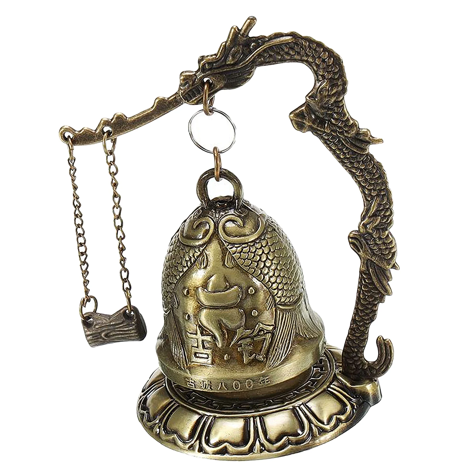 Chinese Buddha Dragon Fengshui Bell Asian Oriental Zen Art Tibet for Home Desk Decor Blessing Decoration images - 6