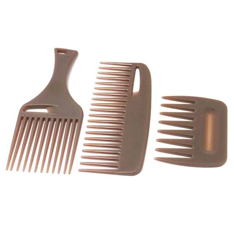 

Wide Teeth Hairbrush Fork Comb Men Beard Hairdressing Brush Barber Shop Styling Tool Salon Accessory Afro Hairstyle