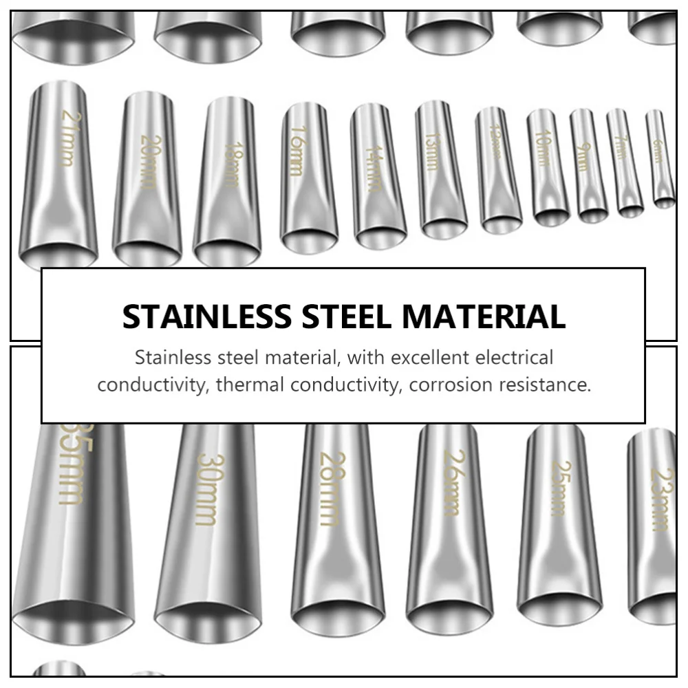 

18Pcs Stainless Steel Caulk Nozzles Reusable Caulking Nozzles Home Caulk Nozzles