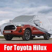 exterior car cover outdoor protection full car covers snow cover sunshade waterproof dustproof for toyota hilux accessories