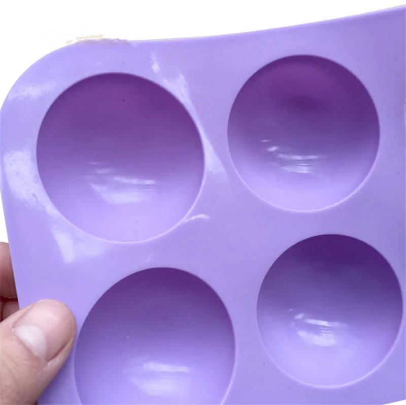 Новая силиконовая форма для выпечки с 6 отверстиями 3D полушариков шоколада