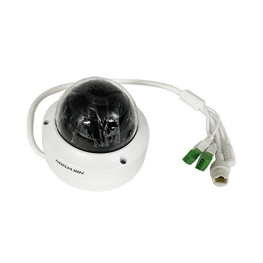 Hikvision 2-мегапиксельная инфракрасная купольная ip-камера безопасности с разъемом