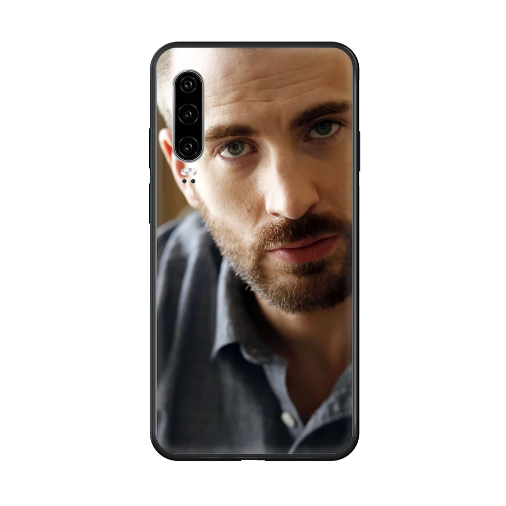 

Chris Evans Handsome guy Celebrity Phone case For Huawei P 30 10 20 40 Lite Smart Z Pro 2019 black back art coque fashion