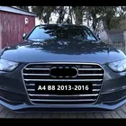 11 шт., декоративная накладка на решетку радиатора автомобиля из нержавеющей стали для Audi A4 B8 2013-2016