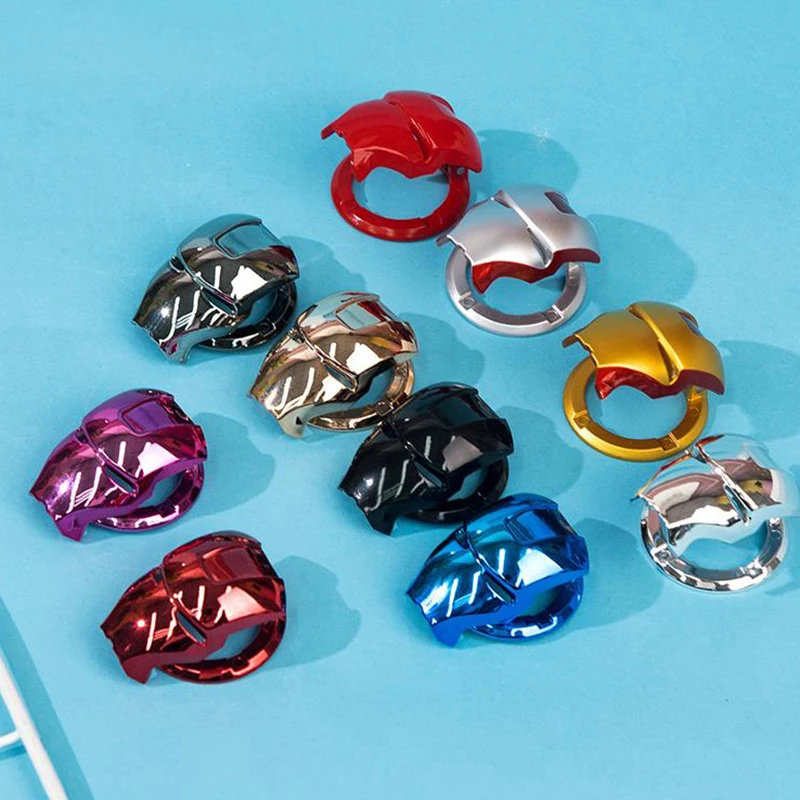1pc car interior sticker Iron Man style car engine start stop button cover interior accessories