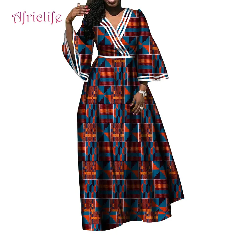 С расклешенными рукавами специальное платье Сезон весна осень Длинная юбка 2021