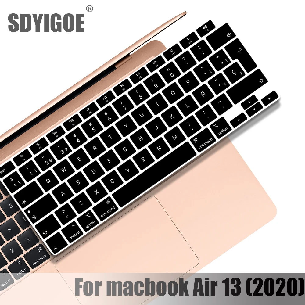Чехол для клавиатуры Macbook Air 13 2020 Защитная пленка ноутбука дюймов A2179 силиконовый