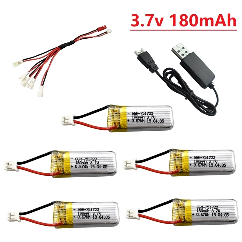 Оригинальный аккумулятор 3 7 в 180 мАч Lipo с зарядным устройством для дрона A20 A20W